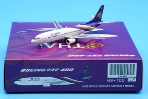 JC Wings 1:400 Thai Airways Boeing B737-400 Diecast Flugzeug Jet Modell HS-TDD - Bild 1 von 13
