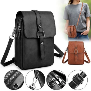 Vintage Crossbody Small Messenger Shoulder Phone Bag Cash Purse Handbag Wallet - Picture 1 of 9