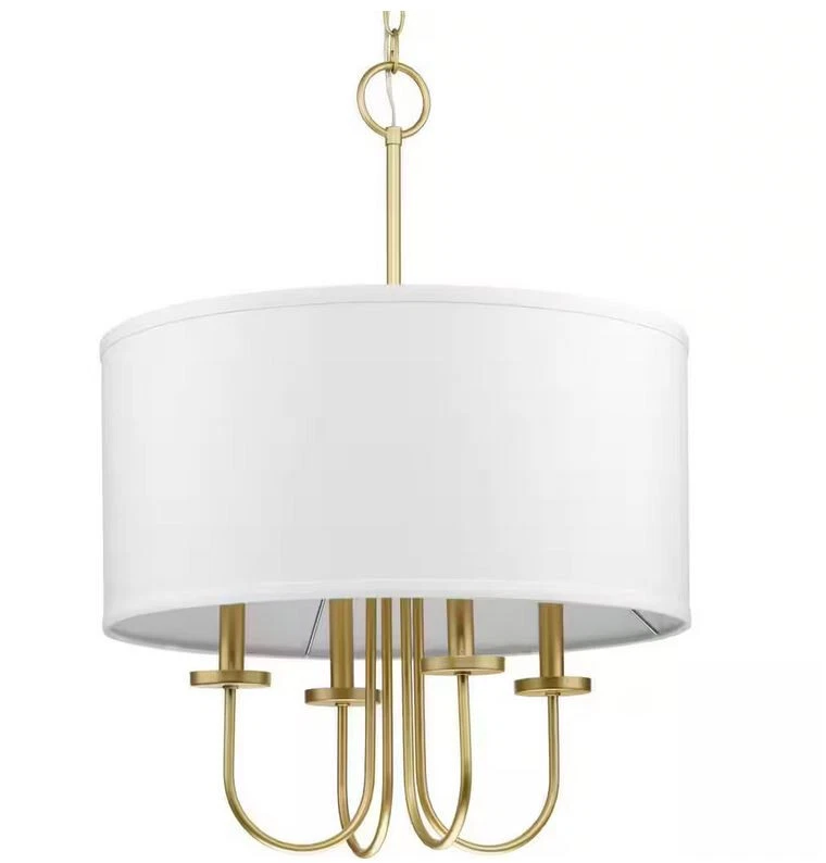 Progress Lighting Odella 20" 4-Light Vintage Gold Traditional Pendant - Image 1 of 3