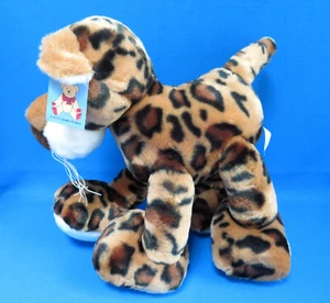 LEOPARD * BENDABLE WIRED POSEABLE LEGS wild cat 13" PLUSH soft toy DSN NICHOLASS - Picture 1 of 8