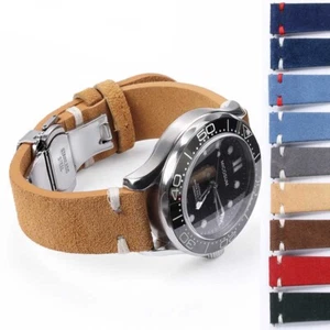 Suede Leather Watch Strap for OMEGA for DW Classic Watchbands 18mm 20mm 22mm - Picture 1 of 35