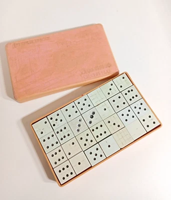 Domino Souvenir Dnepropetrovsk Board Game USSR Dominoes Box Vintage Soviet - Image 1 of 4