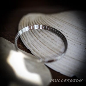 Anillo capitular de acero inoxidable cepillado con marcadores para Seiko SKX SRPD ~ vendedor de EE. UU. - Imagen 1 de 1