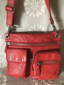Fossil Sutton Crossbody Red Leather Bag ZB5802 - Picture 1 of 5