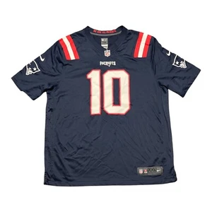 NIKE NFL New England Patriots Jersey Mens XXL 2XL Blue Sports Mac Jones #10 - Picture 1 of 8