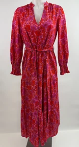 Pink City Prints Tuckernuck Floral Long Sleeve Maxi Dress SZ S - Picture 1 of 4