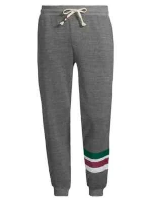 Joggers Sol Angeles L8020 para hombre gris polar a rayas universitarias talla L Foto 1 de 4