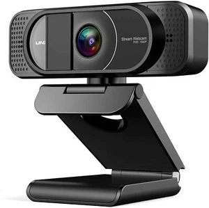 Webcam with Microphone, Full HD Webcam 1080P with Privacy Cover, Desktop or Lapt - Picture 1 of 7