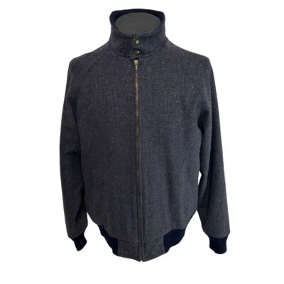 Chaqueta de Lana Vintage Pendleton Country Tradicionals Azul Gris Cremallera Completa Talla GRANDE Foto 1 de 4