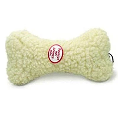 SPOT Vermont Style Fleece Bone 9" | Fleece Dog Toy | Plush Squeaky Toy | Dog - Image 1 of 4