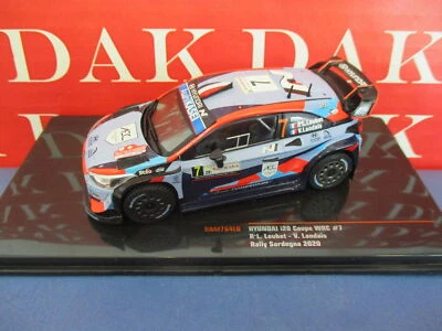 Die cast 1/43 Modellino Auto Hyundai i20 Coupe WRC Rally Sardegna 2020 RL Loubet - Immagine 1 di 4