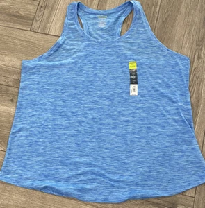 Tek Gear Performance Top Drytek Beyond Blue Racerback Tank Top Plus Sizes - Picture 1 of 3