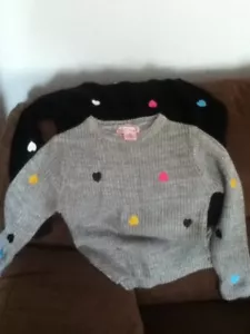 Two Little Girl sweaters size 5/6 - Picture 1 of 5