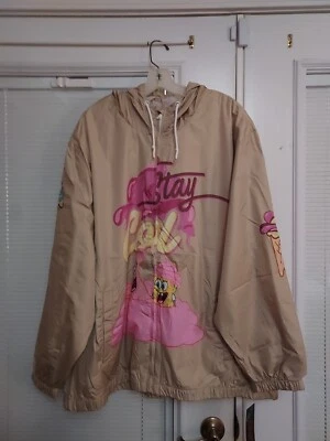 NWT NICKELODEON🩷 PLUS SIZE 3X WOMEN'S🩷 SPONGEBOB WINDBREAKER JACKET - Image 1 of 4