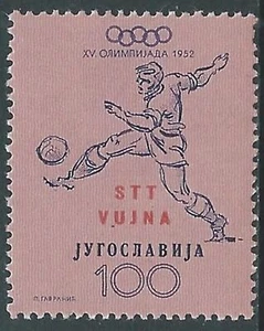 1952 TRIESTE B OLIMPIADI DI HELSINKI CALCIO 100 D MNH ** - RA27-2 - Picture 1 of 1