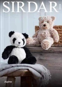 Sirdar Knitting Pattern - Sirdar Alpine, Panda and Teddy Bear 2495 - Picture 1 of 1