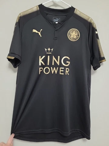 LEICESTER CITY 2017/2018 THIRD FOOTBALL SHIRT JERSEY PUMA SIZE LARGE ADULT Cover