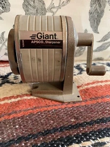 Vtg Berol Giant Apsco Pencil Sharpener made in USA 6-Hole RARE Grey - Picture 1 of 11