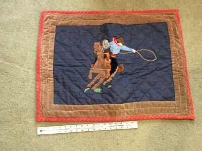 Almohada Vaquera Falsa Grande Denim Terciopelo Algodón Caballo Lazo Niños Azul Marrón Rojo Foto 1 de 2