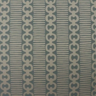 SUNBRELLA 链条 SPA 蓝色户外室内提花面料 1 码 54W — 第 1/4 张图片