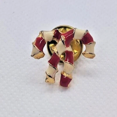 Broche de Navidad Prendedor de Navidad - Bastones de Navidad Esmalte Pin, Artículo de Colección Foto 1 de 2