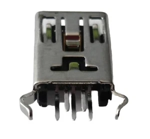 USB Einbaubuchse 5polig Mini stehend Steckverbinder Einbaukupplung Lötbuchse - Picture 1 of 1