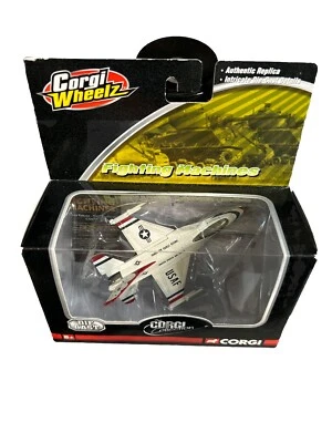 Corgi Wheelz Fighting Machines F-16 Falcon Thunderbirds CS90351 Die Cast (J-2) - Image 1 of 3