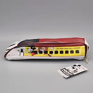 Disney Waku Waku Viaje Mickey Tren Bala Japón Shinkansen Lápiz Maquillaje Bolsa - Imagen 1 de 8