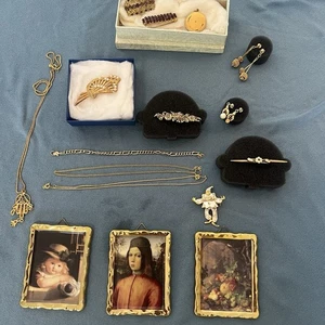 Schmuck Konvolut Nachlass Echt,Vintage Silber 925 Ohrringe Vergoldet Sammlung - Bild 1 von 18
