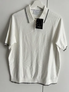 Polo Percival Tejido Manga Corta Hombre Talla Mediana Beige Nuevo Con Etiquetas - Imagen 1 de 6