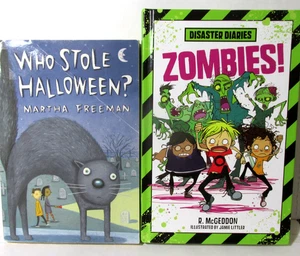 Disaster Diaries Zombies and Who Stole Halloween Lot 2 Childrens Chapter Books - Bild 1 von 5