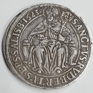 Austria 1 Thaler 1693 Type 2 Paris Von Lodron, Bishopric of Salzburg, KM#61 - Picture 1 of 4