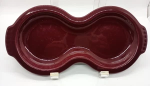 Fiesta Cinnabar Burgundy Tray for Creamer Sugar EUC Fiestaware - Picture 1 of 8