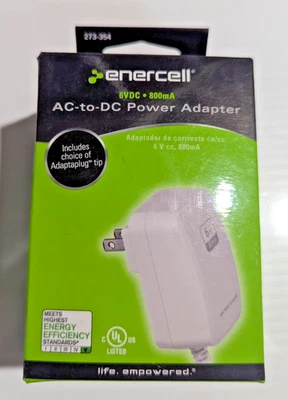 Enercell AC to DC Power Adapter 6V DC 800mA 273-354 - Image 1 of 4