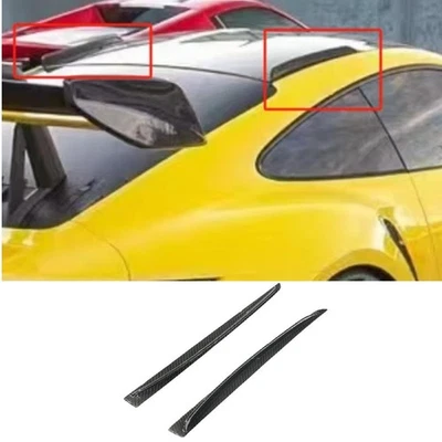 Dry Carbon Fiber Car Top Roof Splitter Kits For Porsche 911 992 GT3 RS - Image 1 of 3