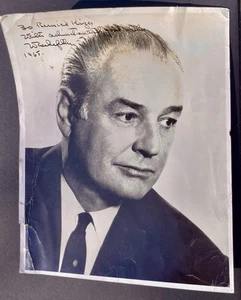 WINTHROP ROCKEFELLER Arkansas Govenor 1967-71 large signed photo Bernice Kizer - Picture 1 of 3
