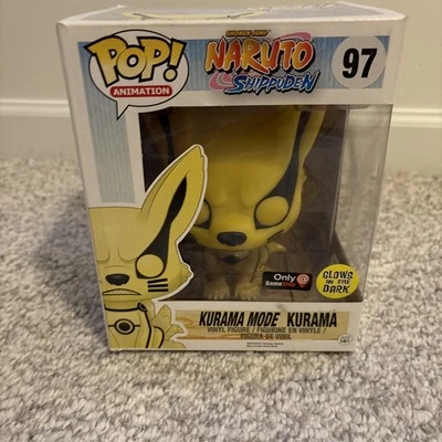 NARUTO - Kurama Mode Kurama #97 GLOW 6" FUNKO POP VINYL FIGURE *NEW* Vaulted - Image 1 of 4