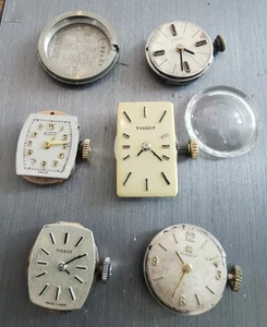Lot of 5 Tissot Vintage Mechanical Watch Movements Incl. 709-1, 2403, 530-1 - Picture 1 of 16