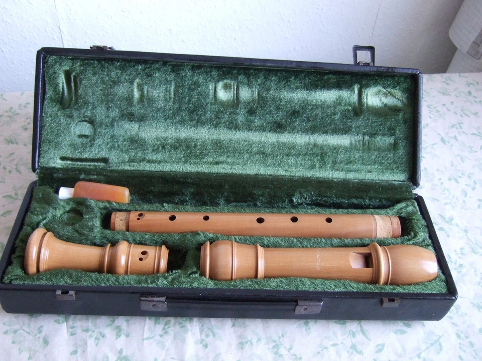 Mollenhauer Dolce II (Denner) Tenorblockflöte, gebogener Windkanal, neuwertig - Bild 1 von 4