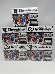 5 x 2021 Panini Chronicles Draft Picks Mega NFL Football (1 Auto Per Box) LOT - Picture 1 of 10