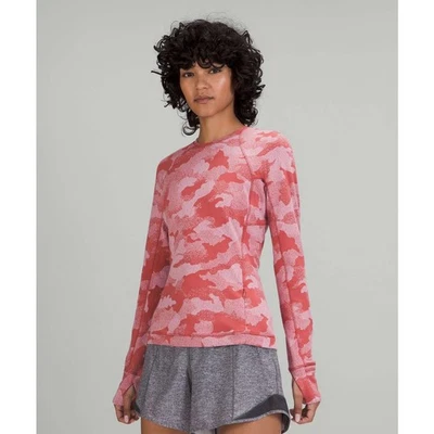Lululemon Its Rulu Run Heritage Camuflaje Moteado Jacquard Suave Arándano Rosa Taupe Foto 1 de 4