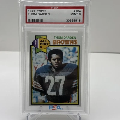 1979 TOPPS FOOTBALL CARD PSA 9 THOM DARDEN CLEVELAND BROWNS - Image 1 of 3