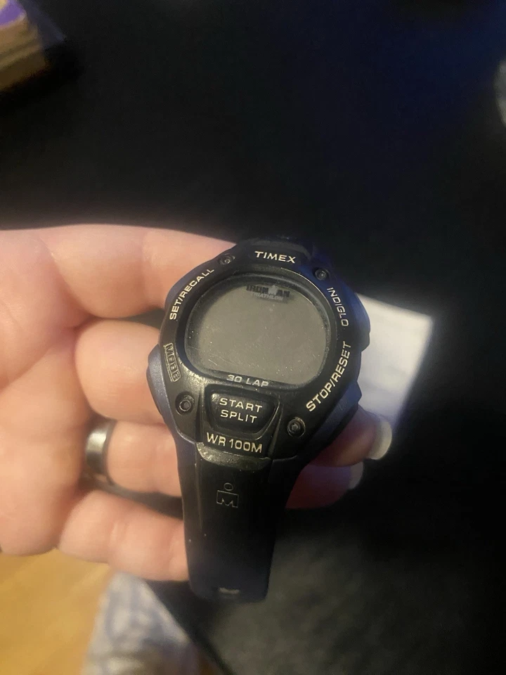 Мужские часы Timex Indiglo Ironman винтажный резиновый ремешок 90-е непроверенные с руководством винтажные - Изображение 1 из 4