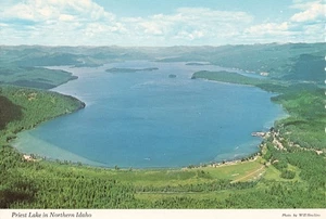 Postcard Idaho Coolin Priest Lake 1975 looking toward Canada - Picture 1 of 2