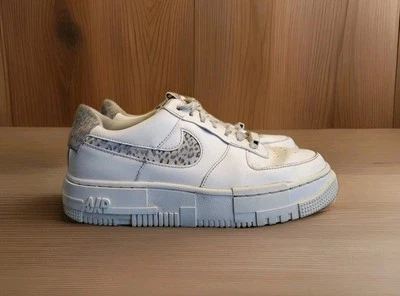 Nike Air Force 1 Low Pixel SE Leopard Sneakers Womens Size 7.5 White - Image 1 of 4