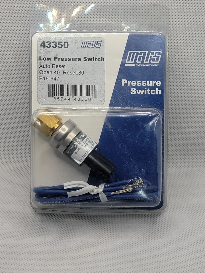 NEW Mars 43350 Low Pressure Switch Auto Reset - Image 1 of 1