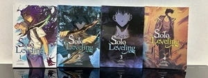 Solo Leveling Volumes 1 2 3 4 Manga Book Bundle Lot - Imagen 1 de 7