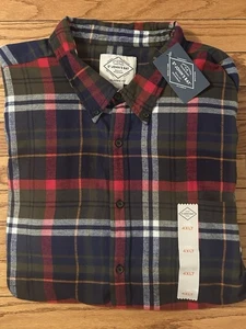 NWT St. John’s Bay Super Soft Flannel Pine Navy Tartan Plaid shirt 4XLT 4X - Picture 1 of 6