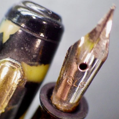 COMBO GALÉS reparado pluma estilográfica lápiz mecánico•palanca•cáscara de tortuga•1,18 mm•M nuevo en caja Foto 1 de 4