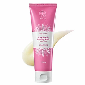 Paquete de exfoliante de arroz CRAZY SKIN para cosméticos coreanos y labios 130 g - Imagen 1 de 5